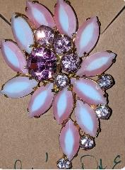 Pink Navettes Brooch