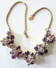 Purple (cardinal) Chatons Only Necklace
