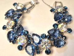 Blue Pear Bracelet 5 Link