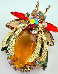 Fall Oval Brooch