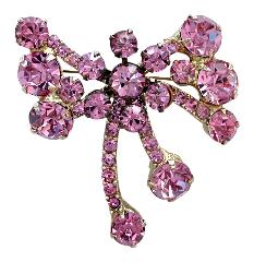 Pink Chatons Only Brooch