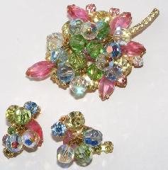 Pastel Navettes Earrings Clip