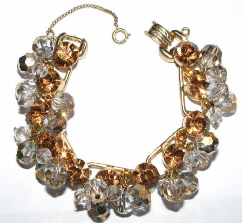 Front view of Topaz Chatons Only Bracelet 5 Link